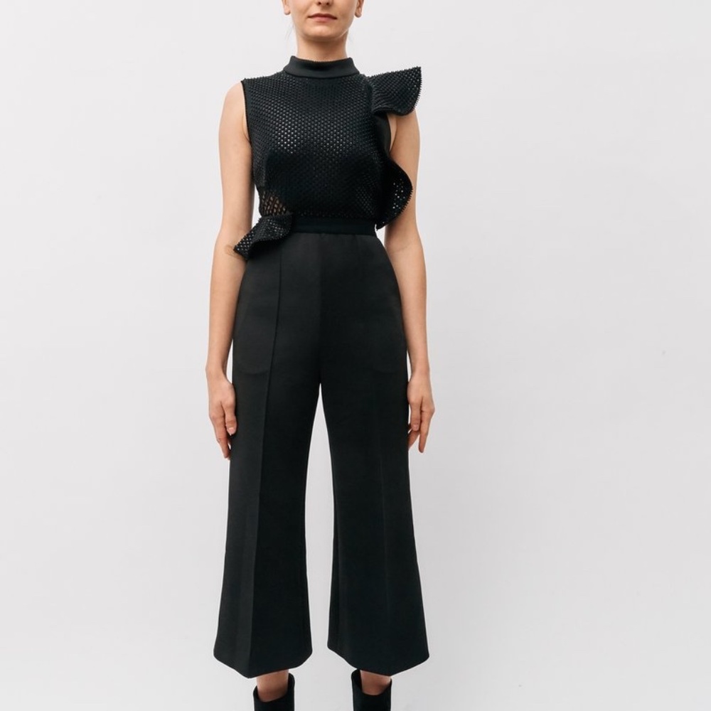 SELF PORTRAIT Black Beaded Jumpsuit 8